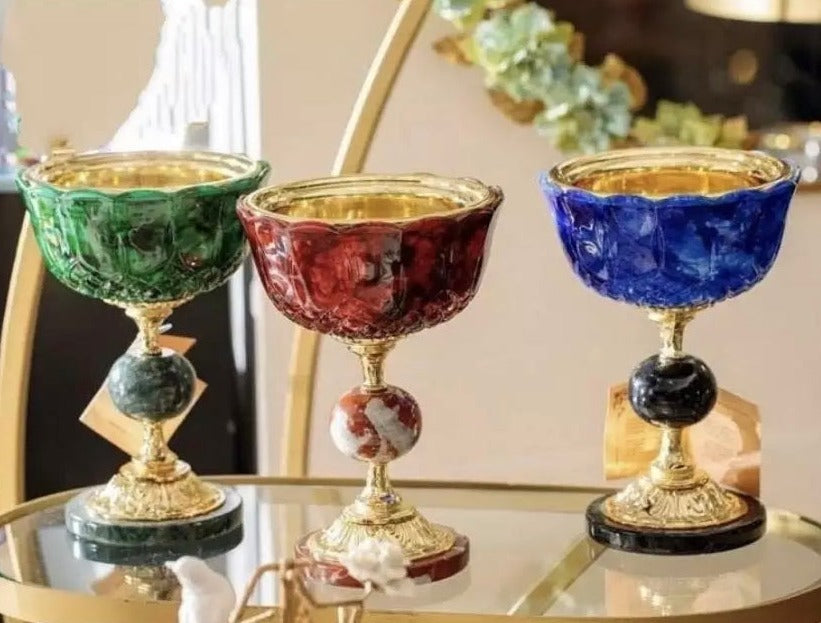 Luxury Home Deko Bakhoor Burner Luxury Crystal Olympus Vase Ornaments Classic Style