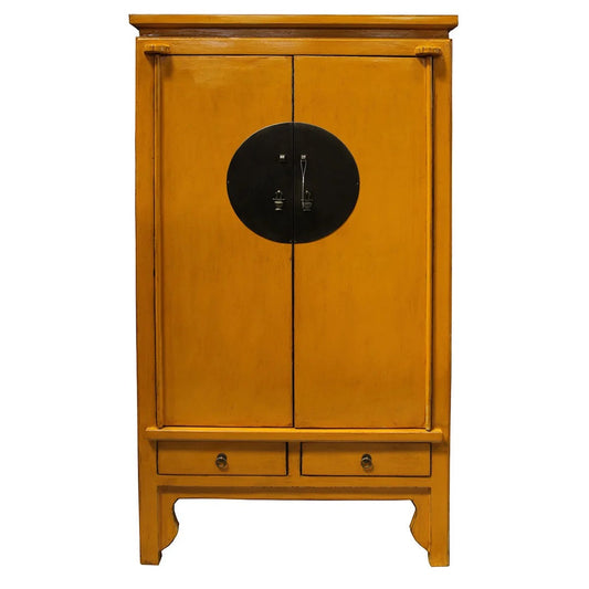 Antique Retro Wardrobe Bedroom Furniture Solid Wood Lacquered Armories Wooden Clothes Wardrobe