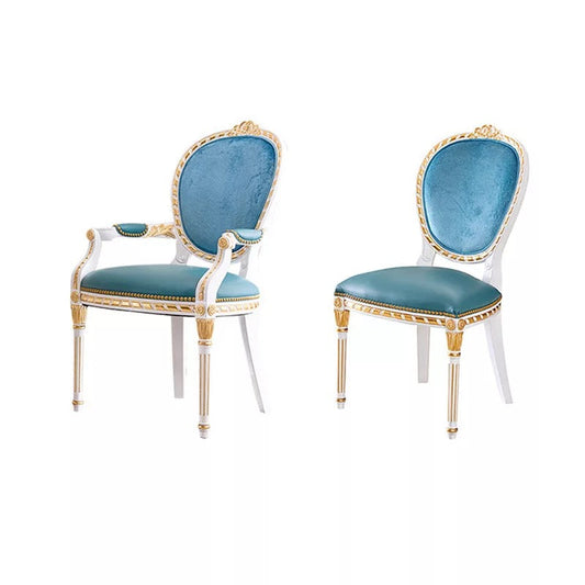 Chaise de salle à manger de Style Barock, ensemble de chaises de salle à manger de luxe nordique en or Antique