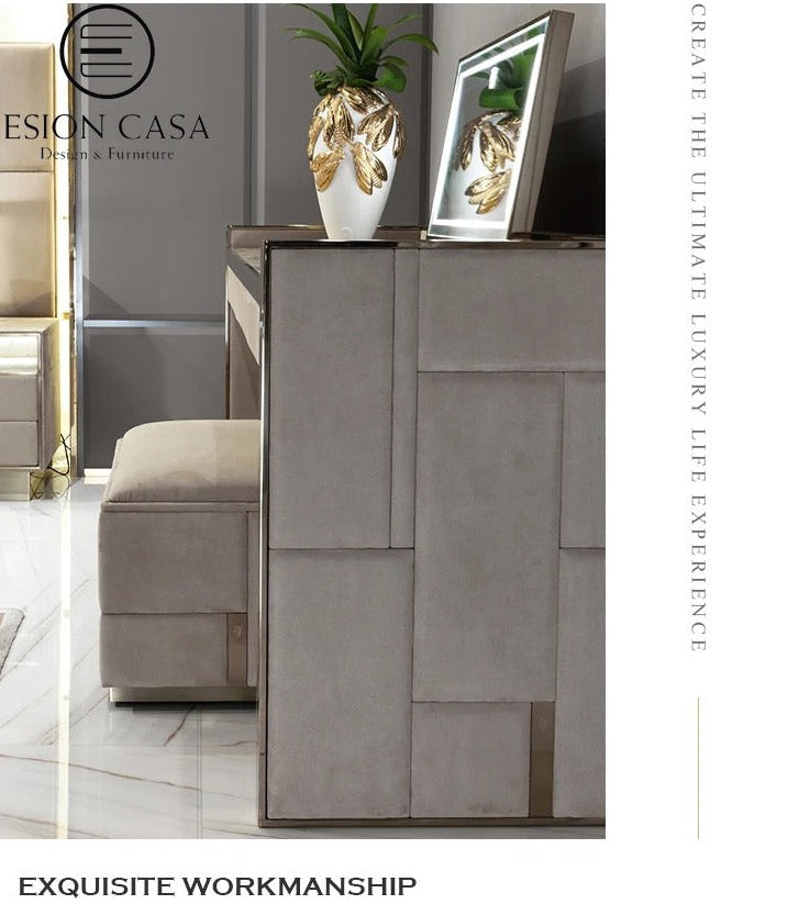Coiffeuse moderne chambre à coucher vanité Table en marbre tiroir de luxe Schminktisch 