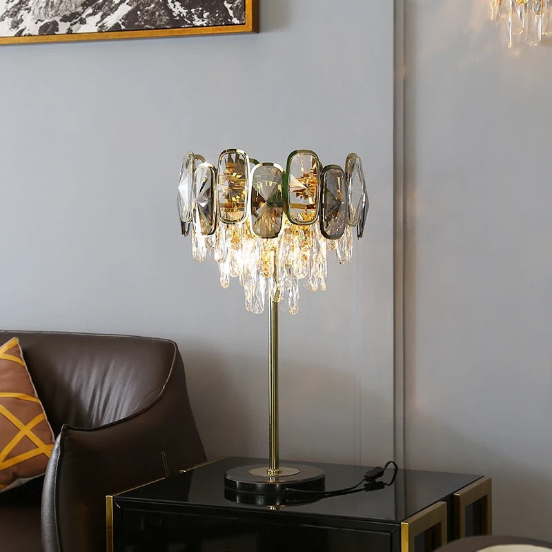 Applique d'intérieur fantaisie en cristal doré, lampes murales au Design moderne 
