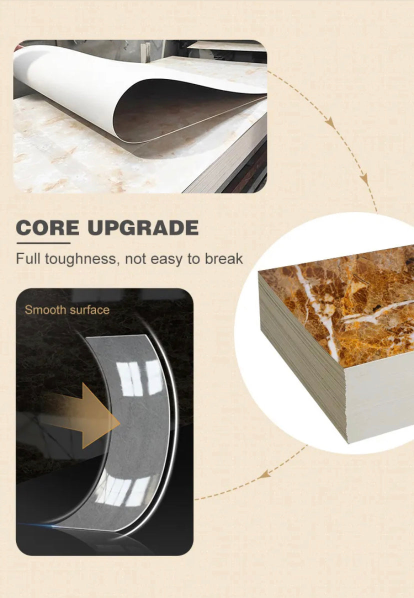 Wall Panel Faux Flexible Marble Sheet Decorative PVC UV Marble Sheet Easy To Install Wall Panels