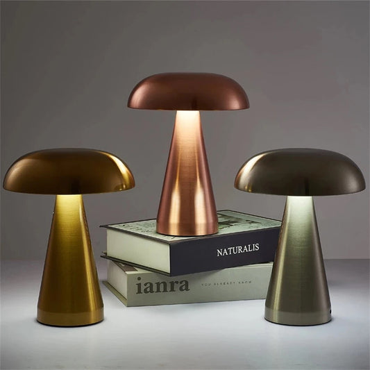 Lampe de Table classique créative Led Vintage en forme de champignon, lampes de Table 
