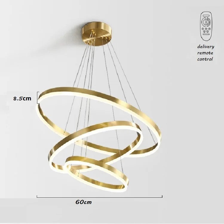 Pendant Light Led Circle Style Copper Acrylic Modern Nordic Pendant Lights