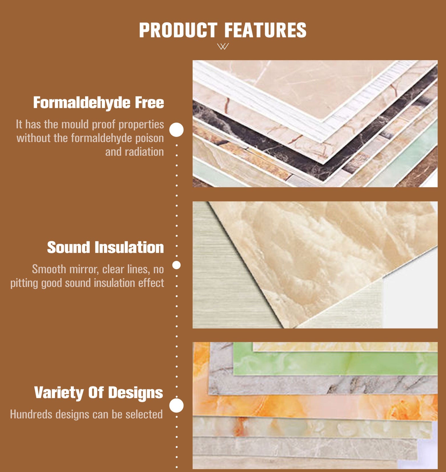 Wall Panel High Glossy 3D Printing Marble Sheet Uv Coating Pvc Easy To Install Decorative Wall Panels