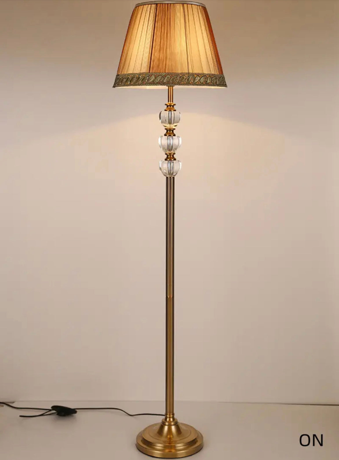 Lámpara de pie Luces de diseño de lujo moderno Lámparas de pie de cristal 