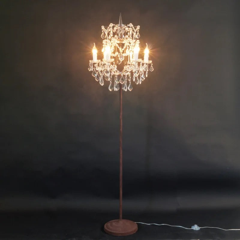 Floor Lamp Luxury Design Crystal Rich Brown Lighting Modern Floor Lamps