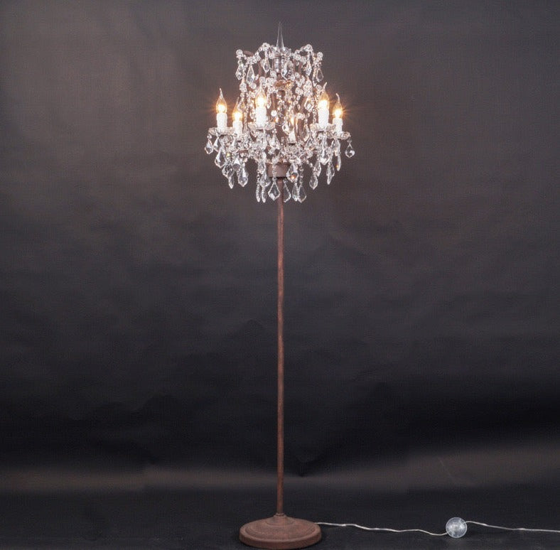 Floor Lamp Luxury Design Crystal Rich Brown Lighting Modern Floor Lamps
