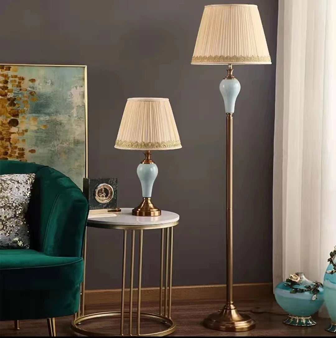 Floor Lamp Hand-Painted Ceramic Lamp Luxury Design Floor Lamps