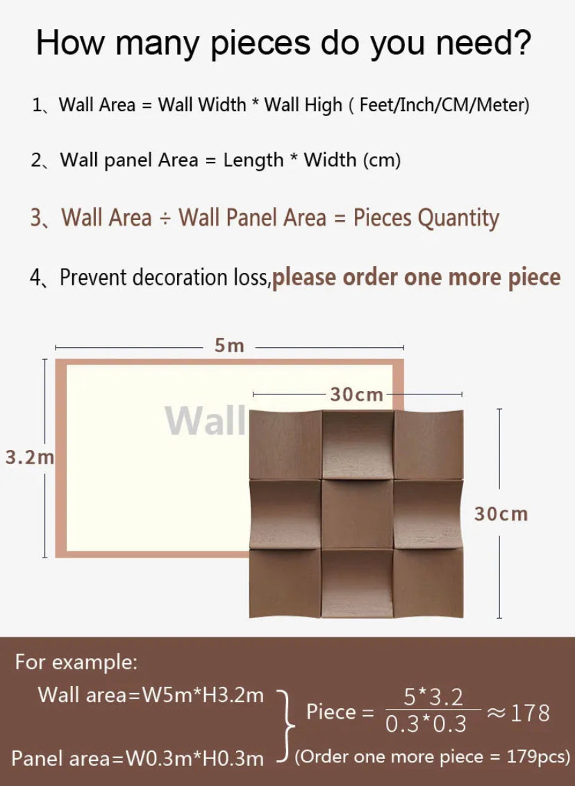 Wall Panel Luxury Home Decoration Solid Timber 3D Interior Room Wall Panels