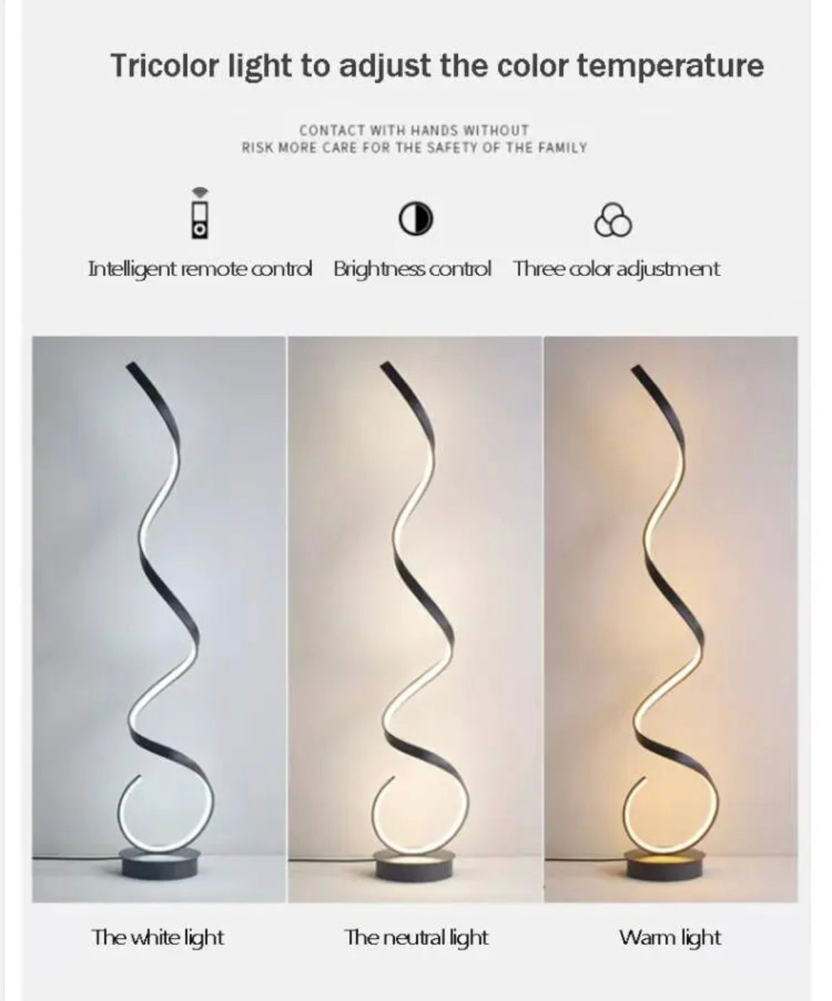 Floor Lamp Adjustable Color Glass And Metal Floor Lamps 