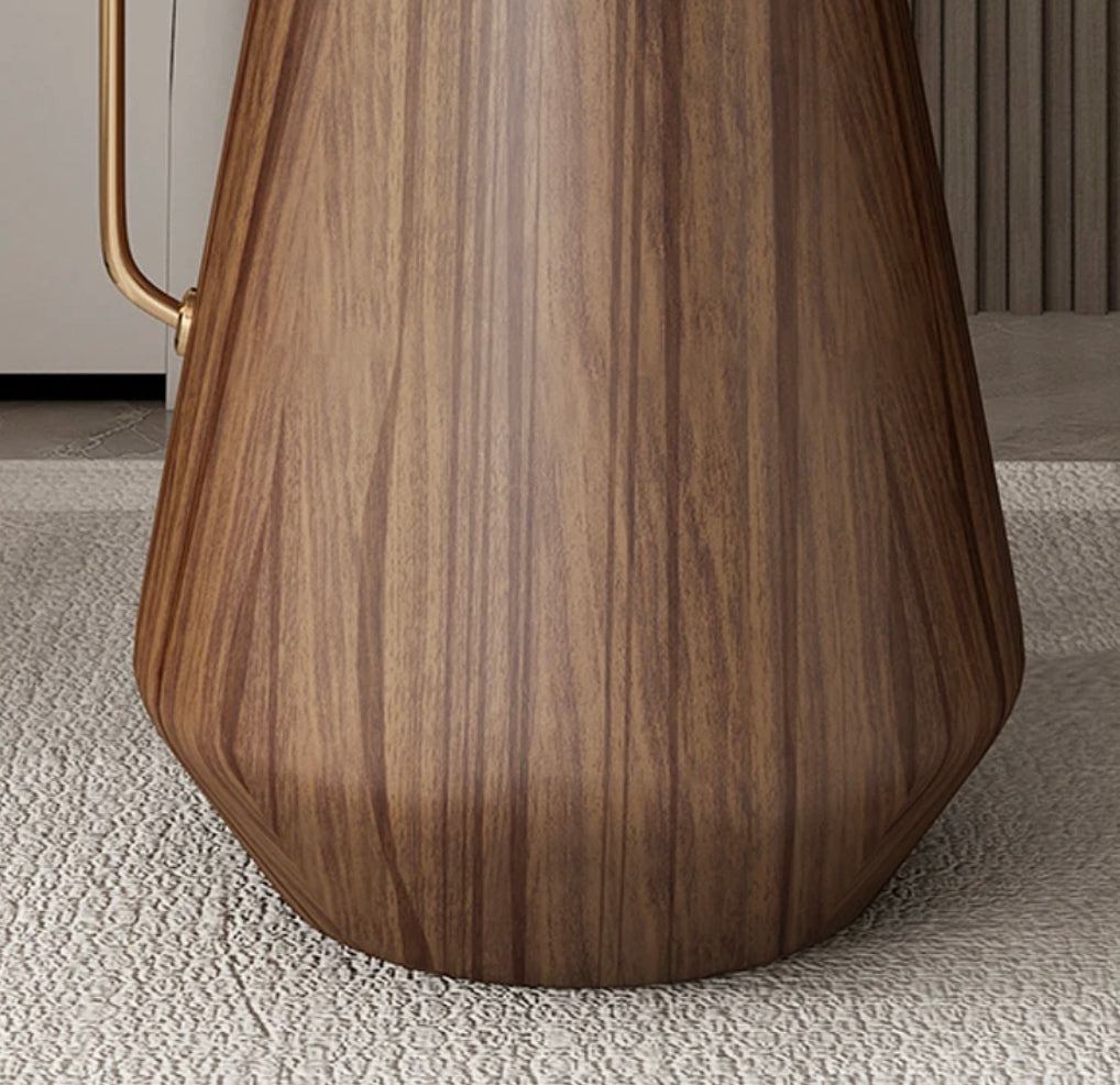 Coffae Table Luxury Walnut Wood Frame Slate Top Corner Table Living Room Furniture Side Tables