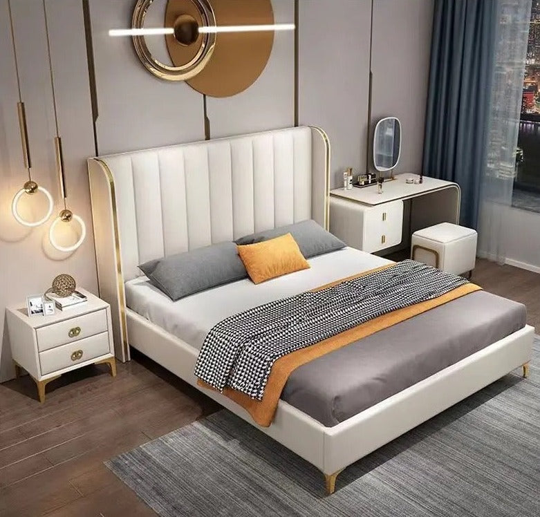 Bedroom Set Modern White Wood Wooden Style Wardrobe Adjustable Bedroom Fruniture Sets
