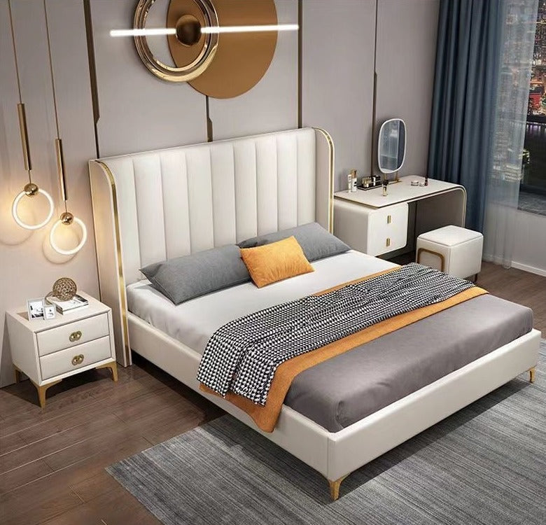 Bedroom Set Modern White Wood Wooden Style Wardrobe Adjustable Bedroom Fruniture Sets