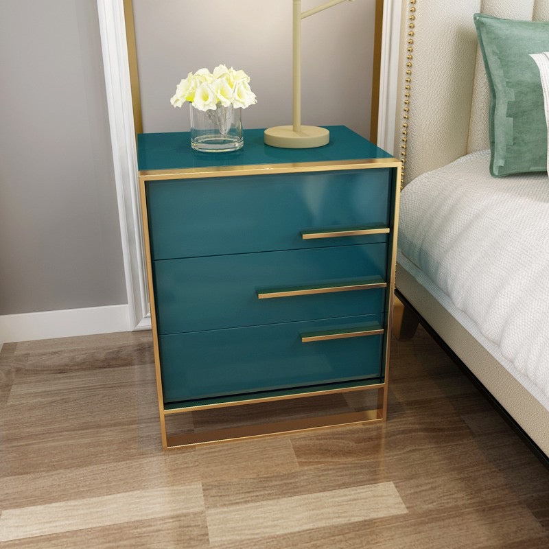 Bedside Cabinets Light Luxury Bedroom Painted Solid Wood Small Cabinet