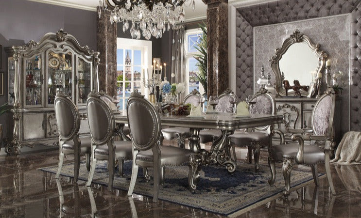 Comedor, muebles de sala de estar de lujo americanos, juegos de mesa de comedor de diseño barroco 