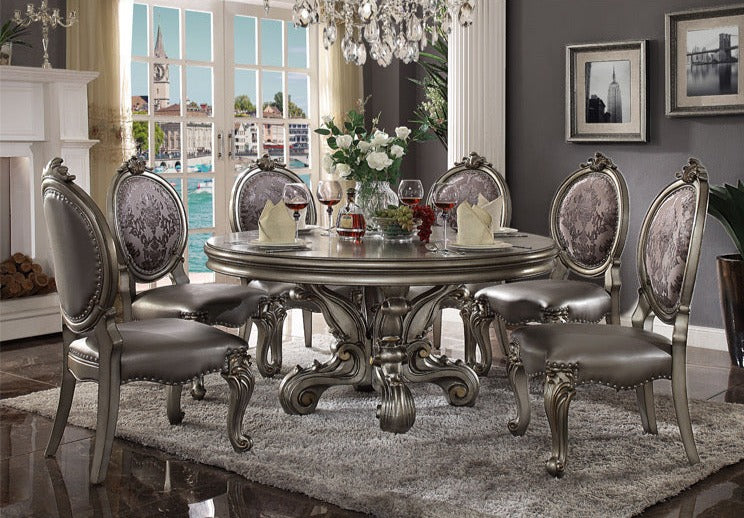 Comedor, muebles de sala de estar de lujo americanos, juegos de mesa de comedor de diseño barroco 
