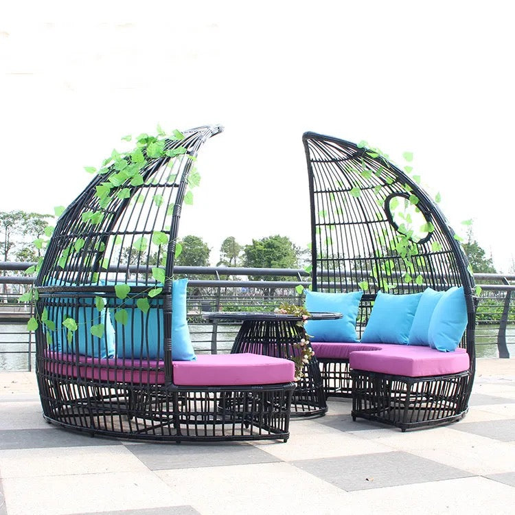 Outdoor Furniture Set High Quality Rattan Furniture Garden Swimming Pool Sun Lounger