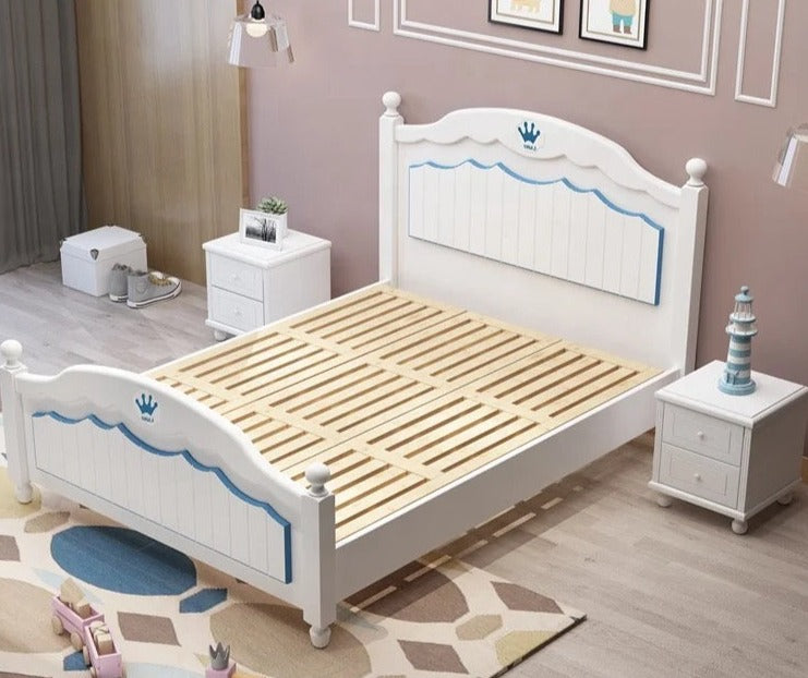 Kids Bed Solid Wood Luxury Bedroom Furniture Set Children Bed
