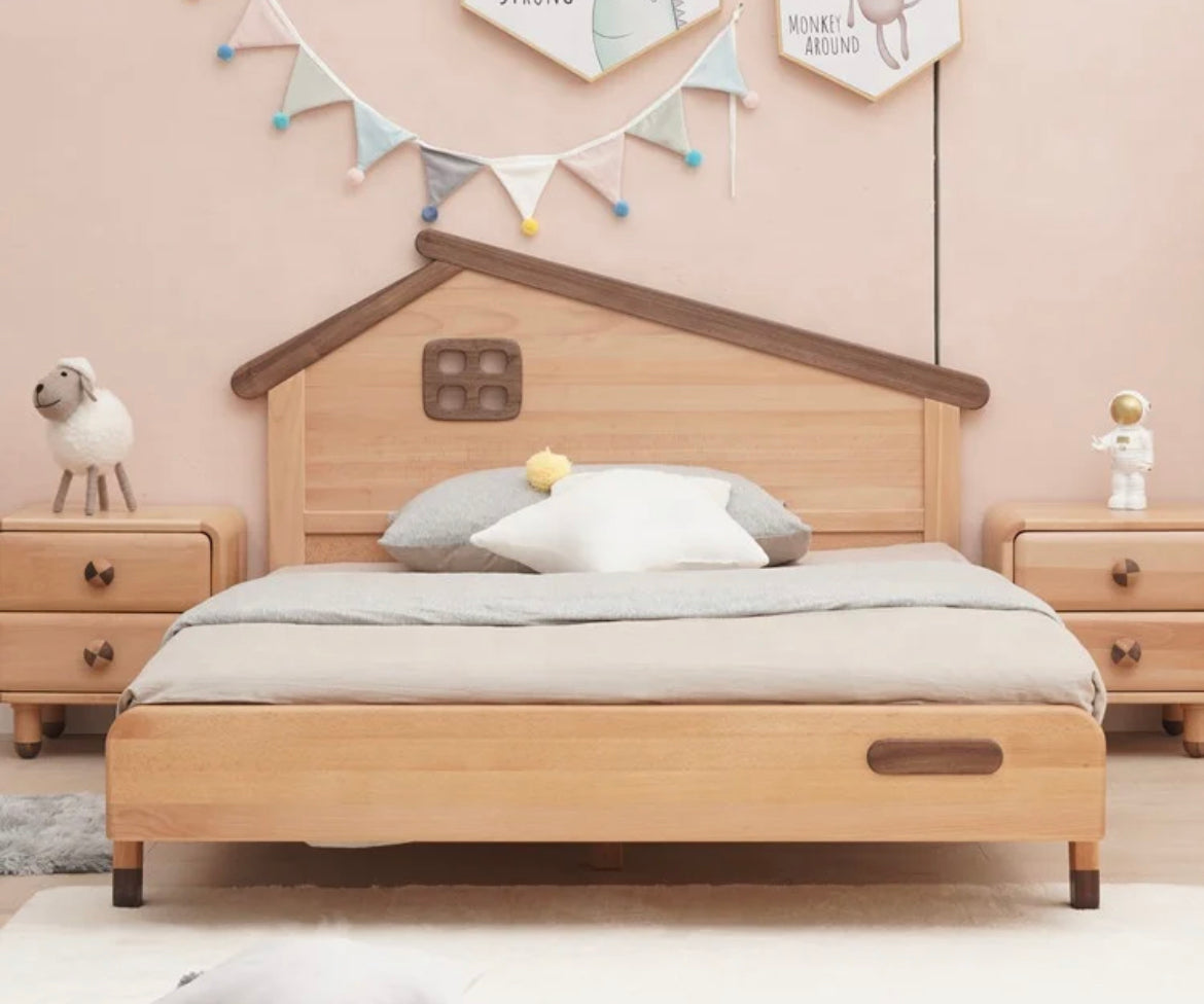 Kids Bed American Bedroom Furniture Style Environment Natural Color Kids Bed