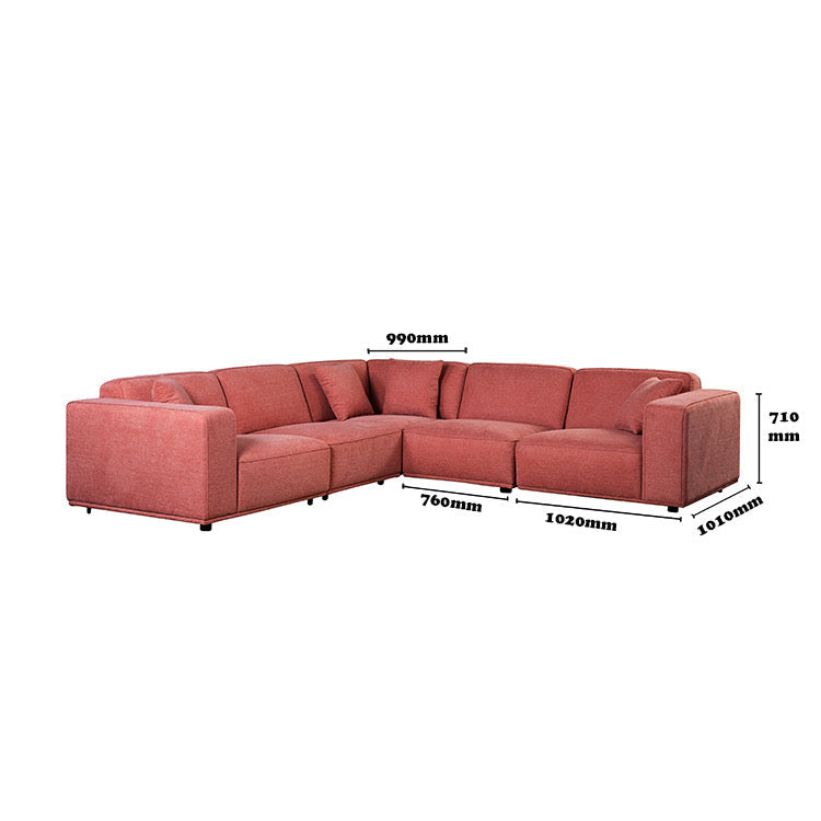 L Shape Sofa High End Living Room Furniture Royal Modern Leather Fabric Sofa Sets