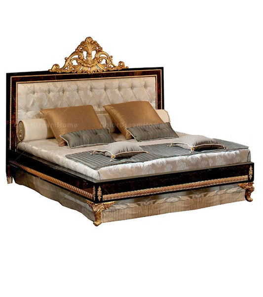 Bedroom Furniture European Royal Hand Made Solid Wood Baroque Design Bedroom Set