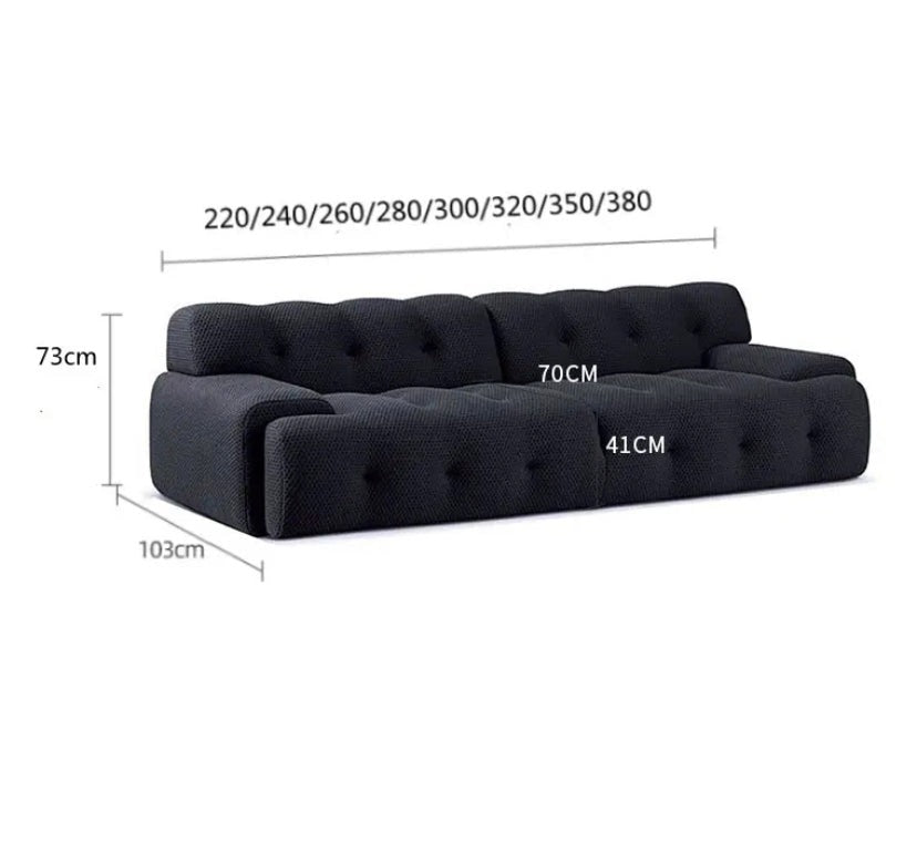 Fall Winter's Modern Minimalist Dark Green Sectional Sofa Fabric Velvet Living Room Sofa