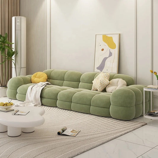 Green Sofa Modern Luxury Italian Style Sofa Set Upholstered Sectional Green Sofa
