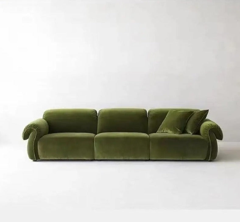 Fall Winter New Home Design Chesterfield Dark Green Flannel Sofas Living Room Minimalist Sofa Combination