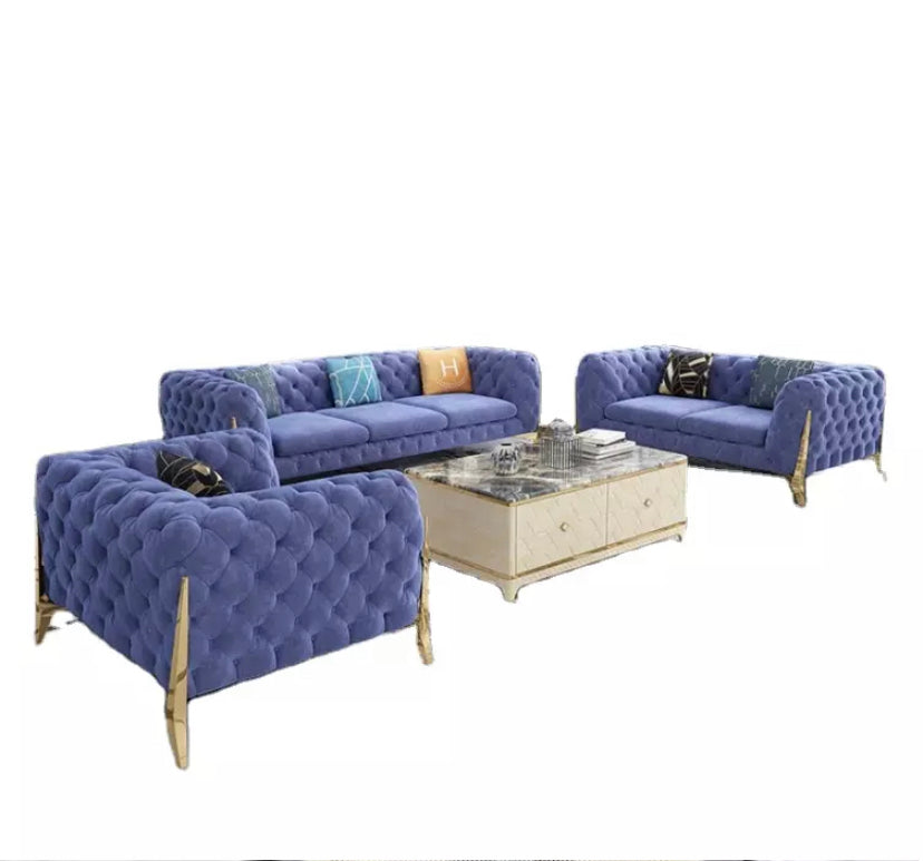 Sectional Sofa Units Italian Velvet Chesterfield Sofa Set Living Room Modern Furniture