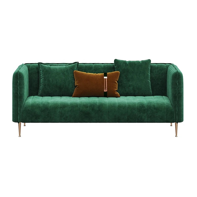 3+2+1 Sofa Set Modern Lounge Green Velvet Sofa Living Room Fall Winter New Design