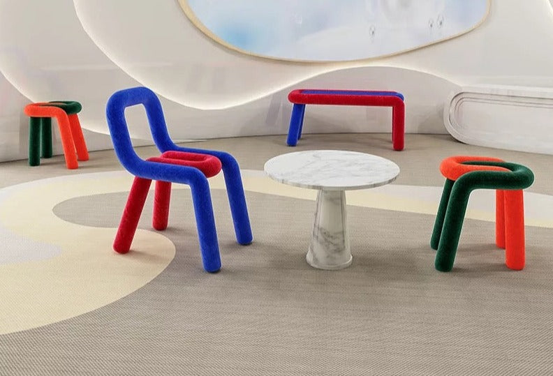 Bold Chair Metal Colorful Cafe Dining Furniture Chairs Stools
