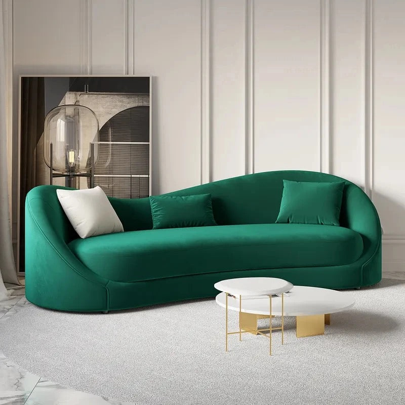3 Seater Luna Sofa Living Room Furniture Fall Winter Design Green Sofas