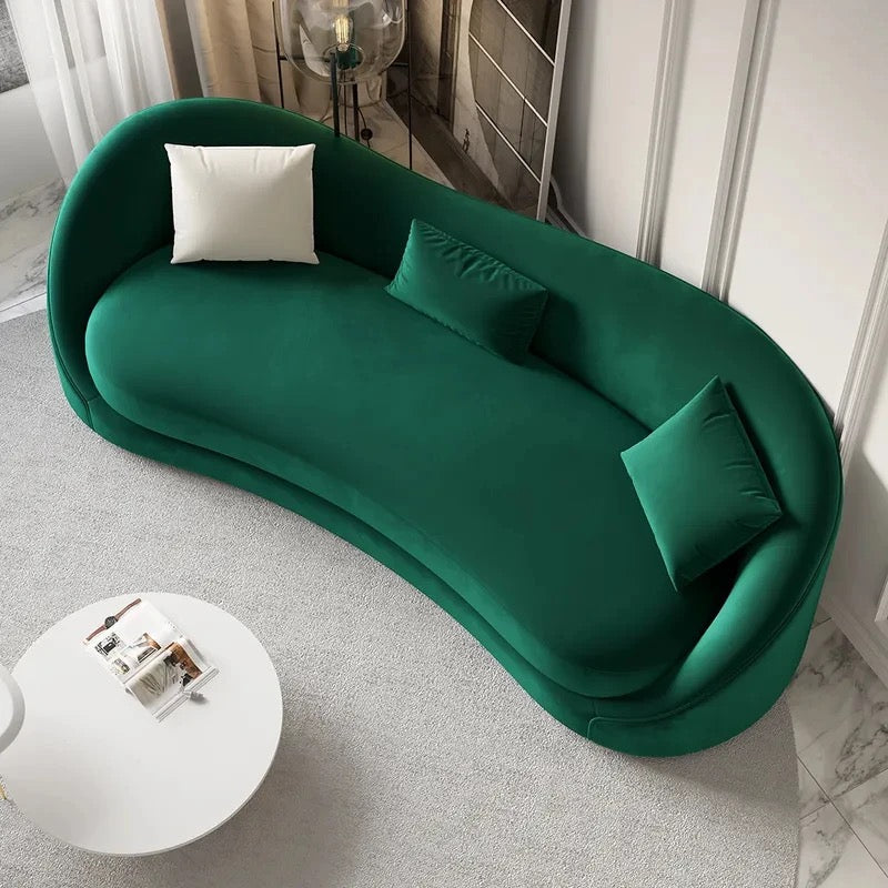 3 Seater Luna Sofa Living Room Furniture Fall Winter Design Green Sofas