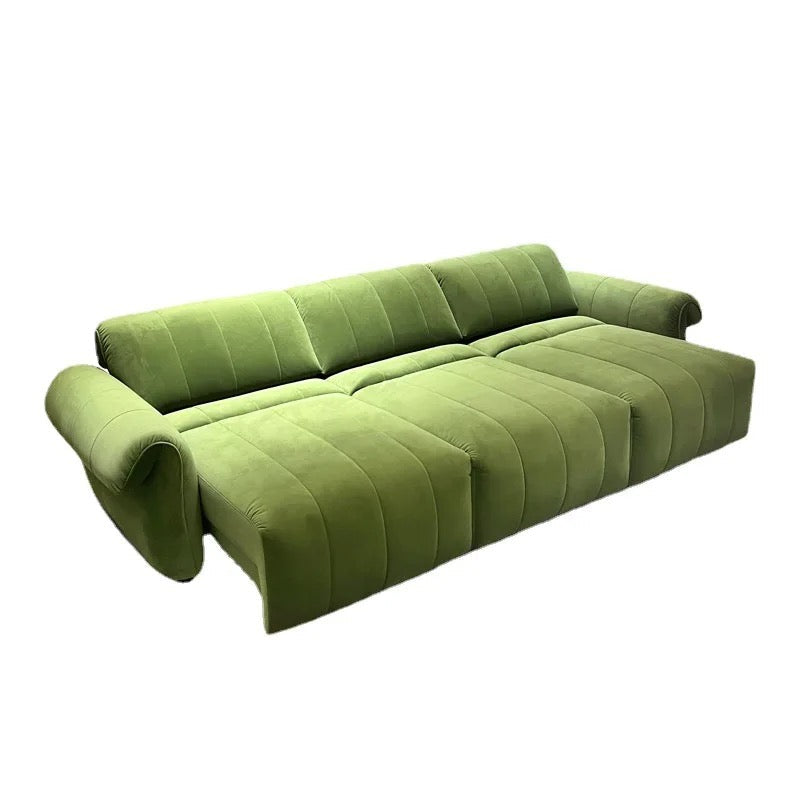 Electronic Sofa Bed Multifunctional Double Folding Sitting And Lying Dark Green Velvet Sofa