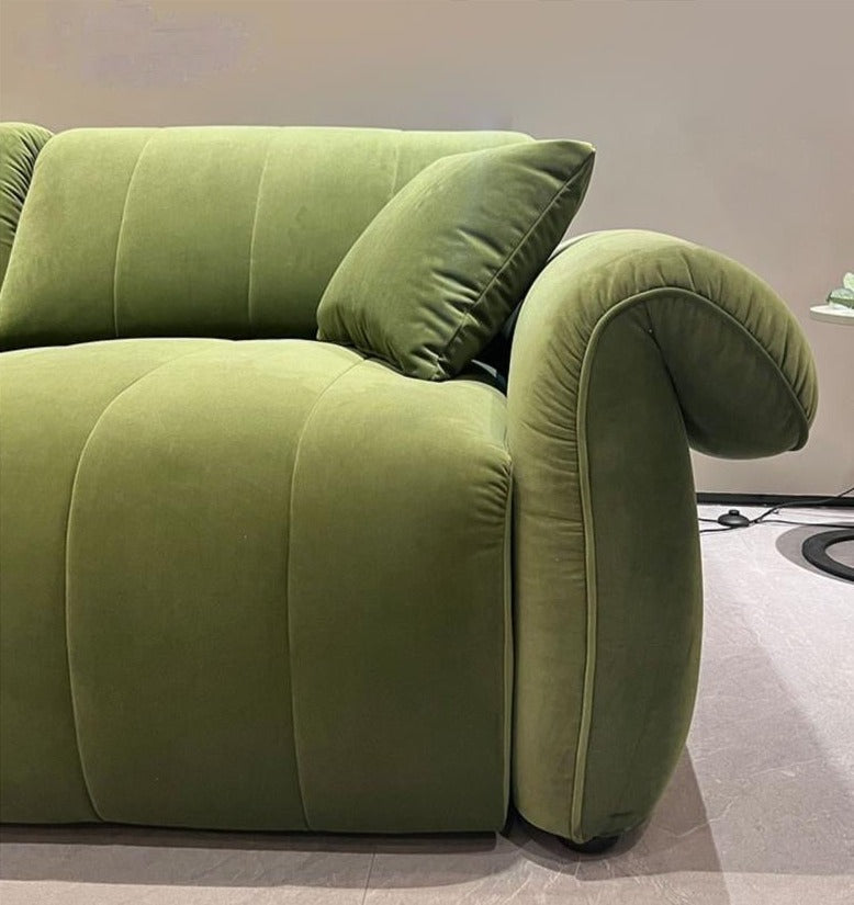 Electronic Sofa Bed Multifunctional Double Folding Sitting And Lying Dark Green Velvet Sofa