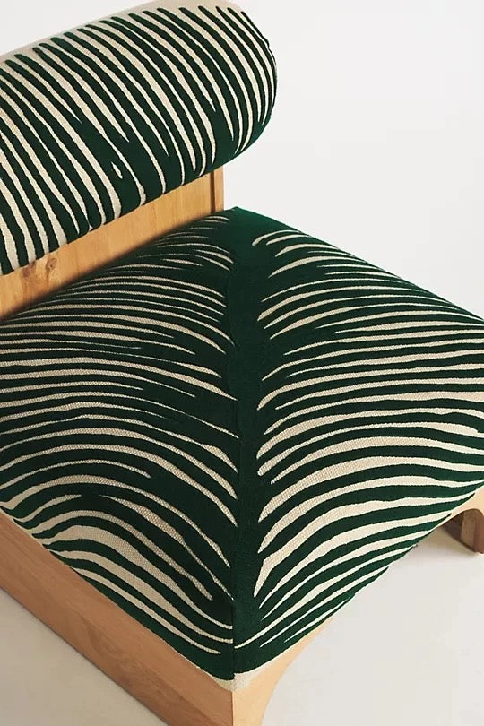Chair & Sofa Cushions Fall Winter's Upholstered Wooden Green Accent Chair