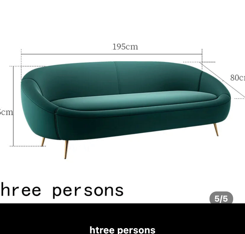3+2+1 Sofa Set Fall Winter's Modern Minimalist Design Green Yellow Living Room Furnitures