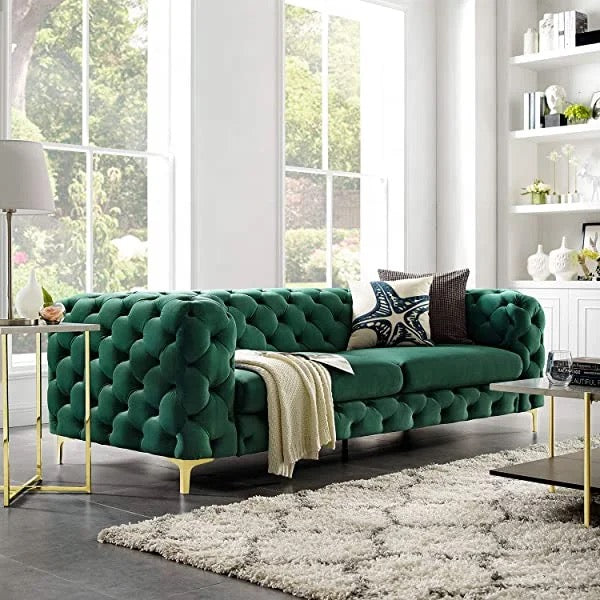 Green 3 seater sofas cheap