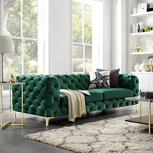 3+2+1 Sofa Set Fall Winter Luxury High Quality Premium Design Green Sofa Sets
