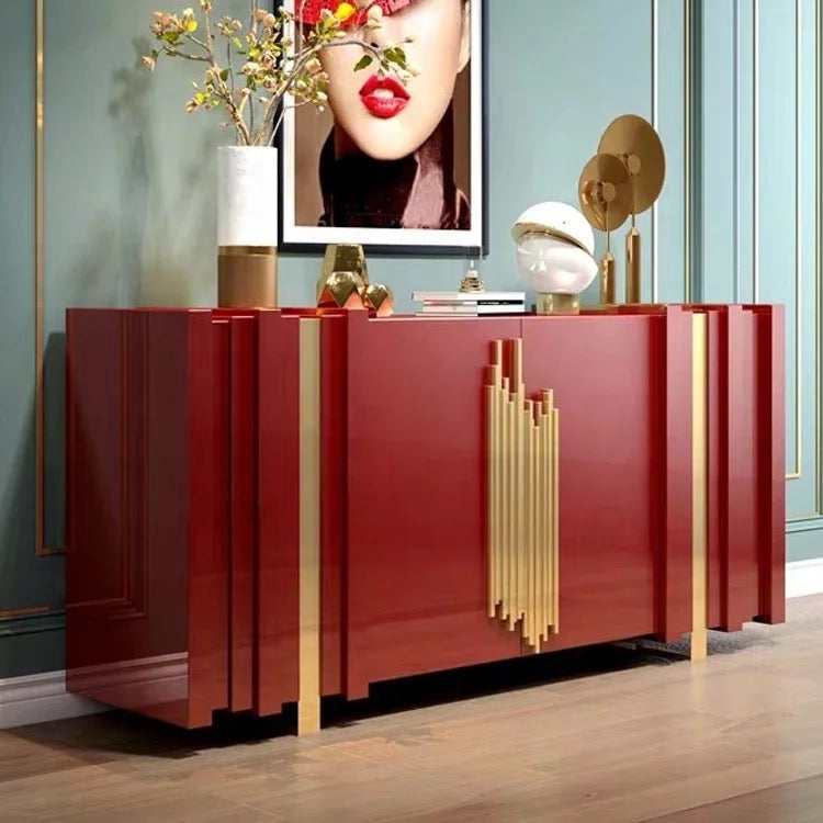 Buffet America Wood Sideboard Luxury Designer Solid Wooden Sideboard Cabinet