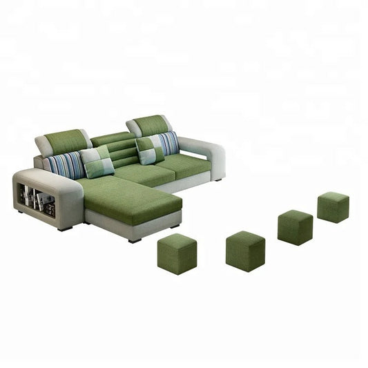 Modern L-Shaped Corner Sofa Living Room Furniture Sectional Sofa Sets