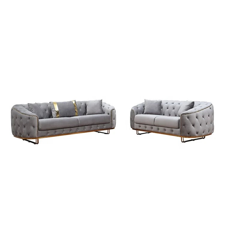 Chesterfield Style Sofa Set Luxury Reclining Home Furniture Living Room Sofas