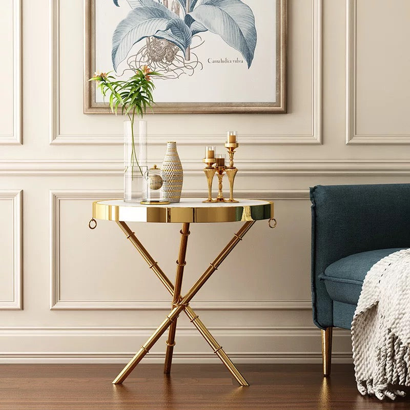 Table Original Marble Home Furnishing Modern Hand Made Gold Side Table
