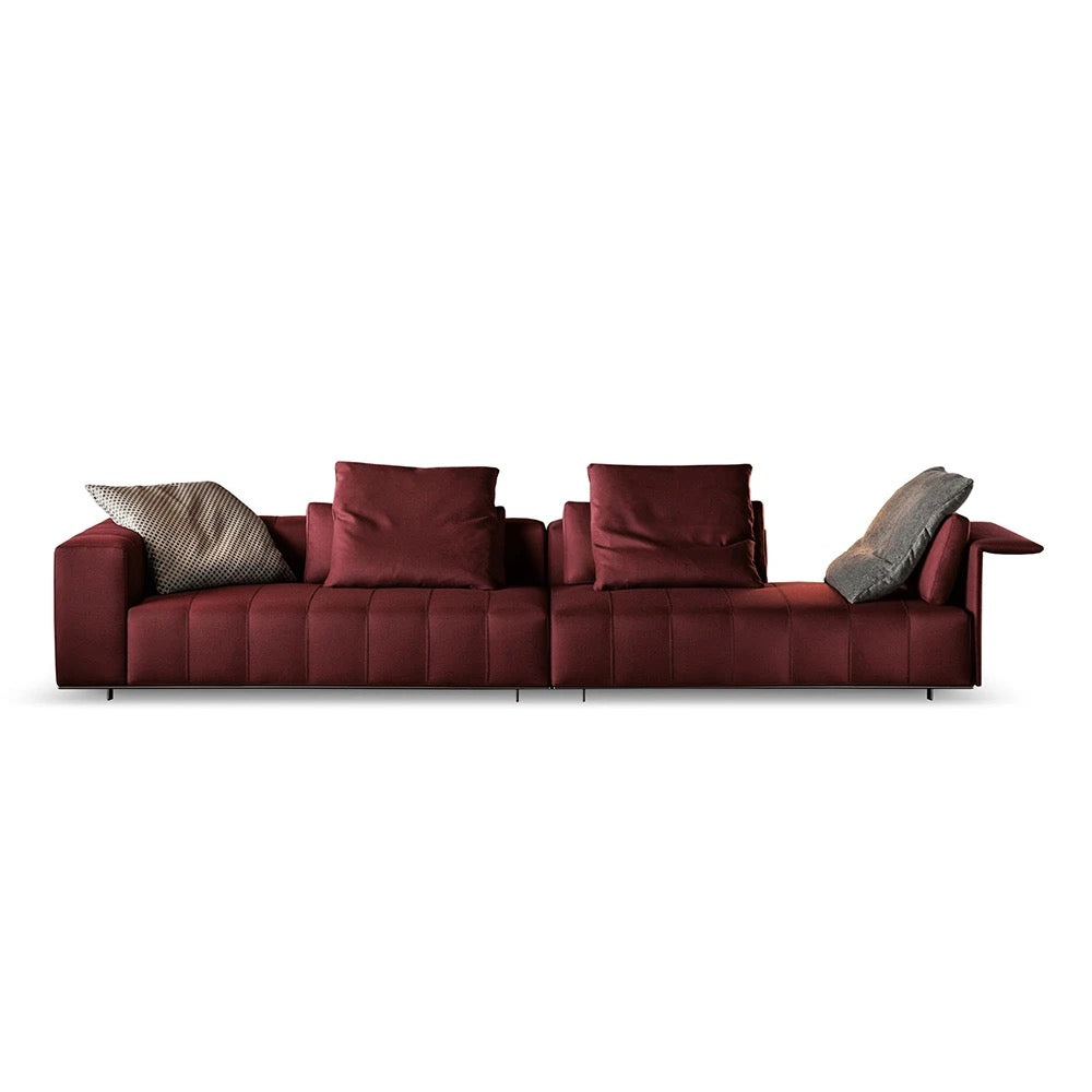 Ensemble de canapé 4 places en forme de L moderne de luxe populaire, conception de meubles de Salon 