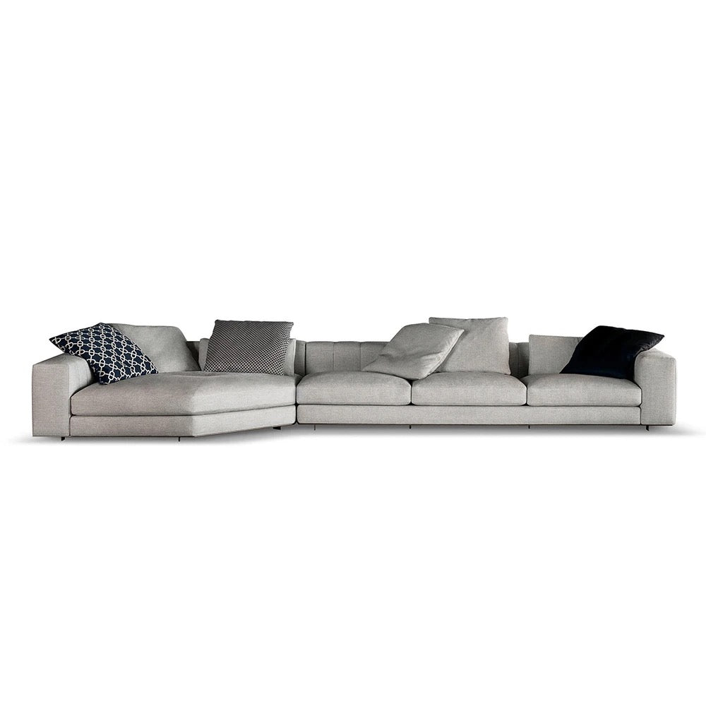 Diseño moderno de lujo popular de los muebles del salón del sistema del sofá de 4 plazas en forma de L 