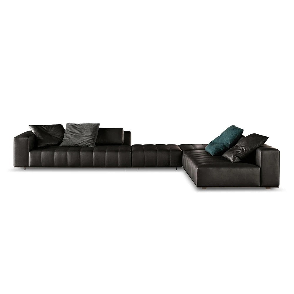 Diseño moderno de lujo popular de los muebles del salón del sistema del sofá de 4 plazas en forma de L 