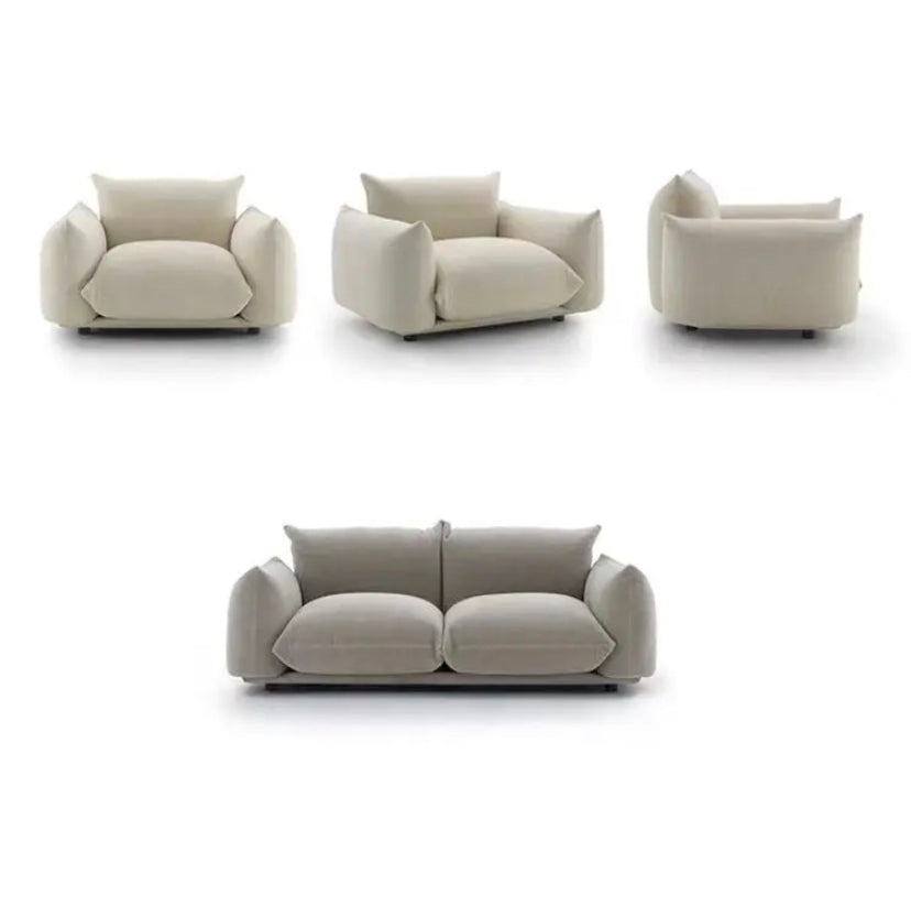 3 Seater Sofa Modern Cloud Couches Living Room Office Salon Sofa Set