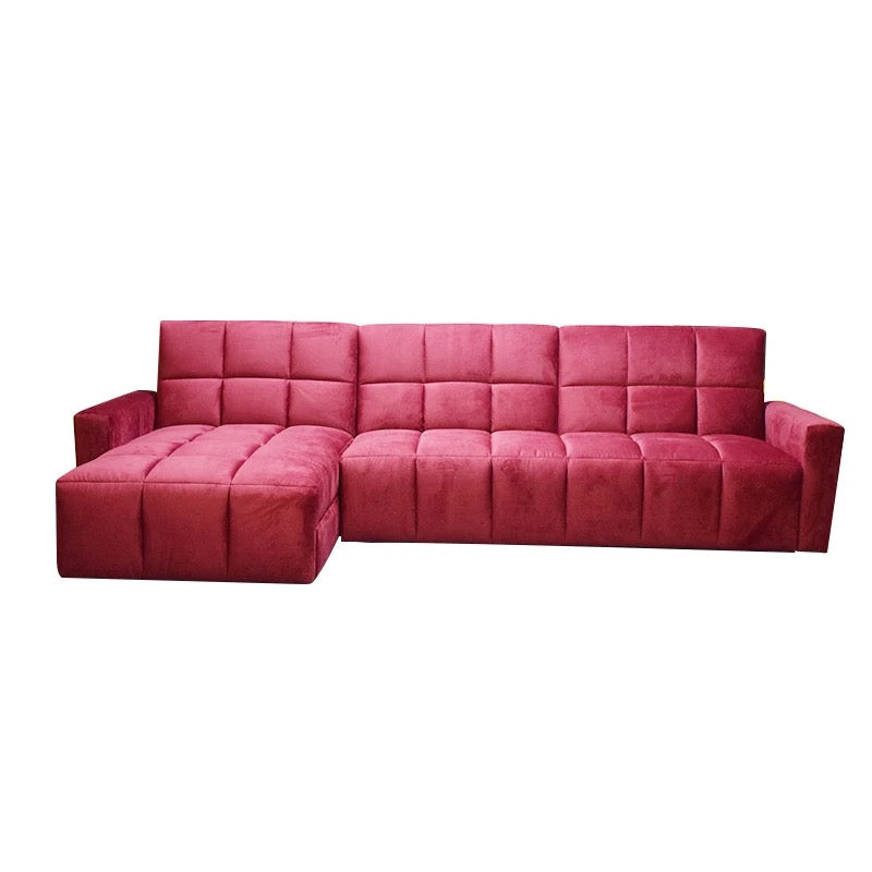 Modern 3 Seater Sofa Bed Living Room Fabric Velvet Sofa Combination