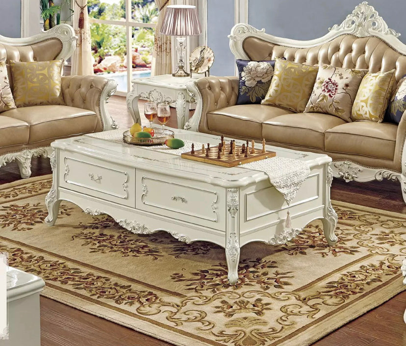 Tea Table Classical Center Wooden Table Luxury Antique Design Coffee Table
